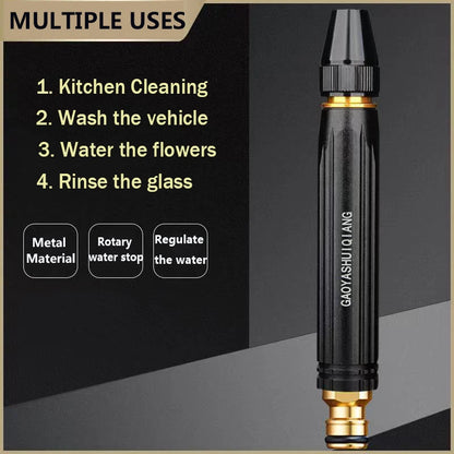 Plastic High Quality Black Nozzle | Spray Nozzle For Car, Watering Flowers, Washing Glass, Water Column | Tap Nozzle High Pressure